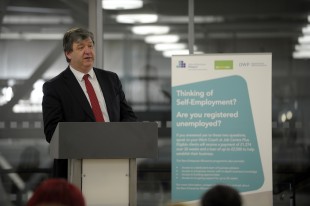 Alistair Carmichael at the Jobs and Business Glasgow New Enterprise Allowance awards.